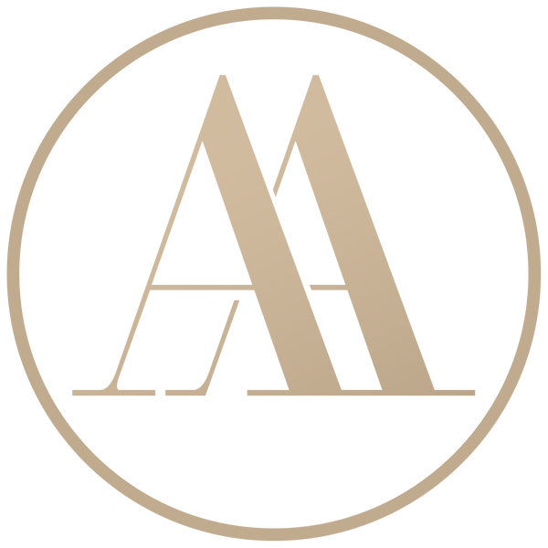 Ada & Avery brown logo on transparent background