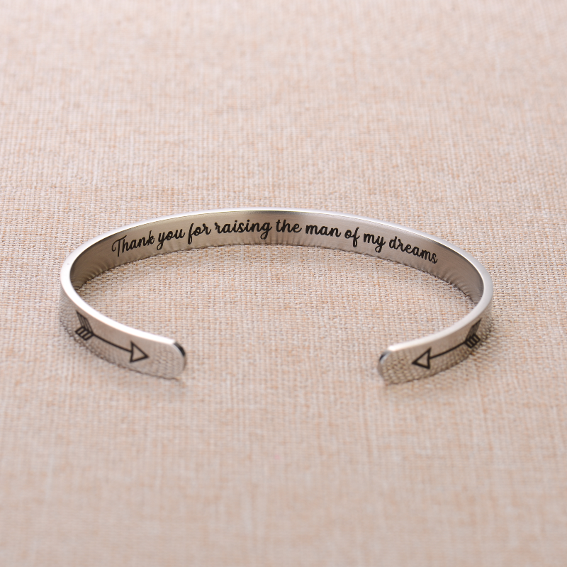 Thank You For Raising The Man Of My Dreams Bracelet