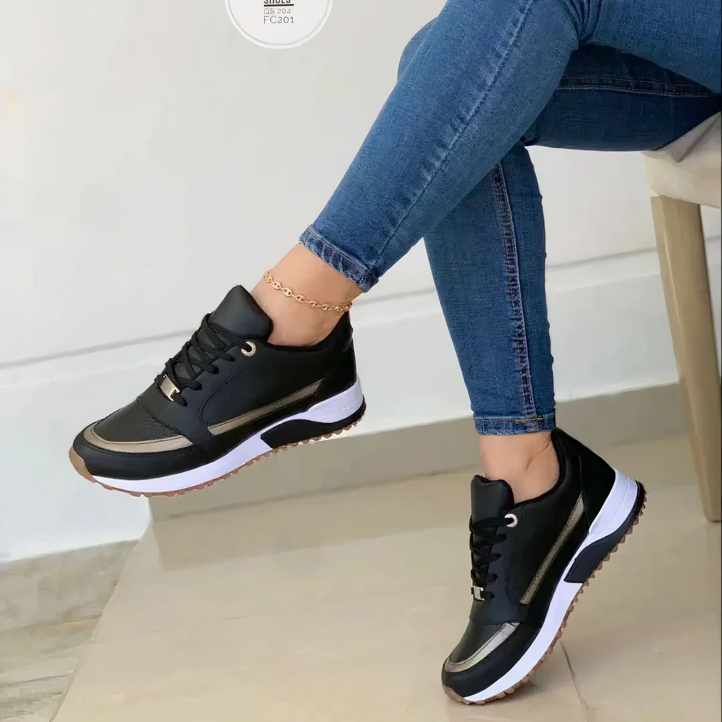 Ivyshape | Orthopedic Sneakers with High Fashion